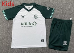 25-26 Middlesbrough 2nd Away White&Green Kids/Youth Soccer Uniform-GB