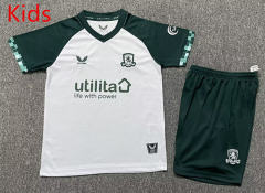 25-26 Middlesbrough 2nd Away White&Green Kids/Youth Soccer Uniform-GB