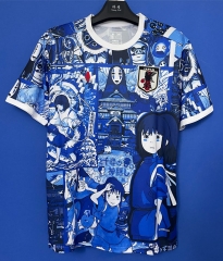 25-26 Japan Kamikakushi Blue Thailand Soccer Jersey AAA-6486
