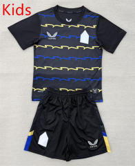 2025-2026 Everton 2nd Away Black&Blue Kids/Youth Soccer Uniform-AY