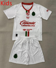 2025-2026 Deportivo Guadalajara Away White Kid/Youth Soccer Uniform-AY
