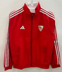25-26 Sevilla Red&White Reversible Windbreaker-0255