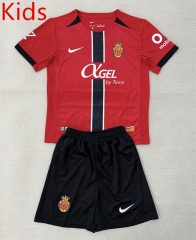 2025-2026 RCD Mallorca Home Red Kids/Youth Soccer Uniform-AY