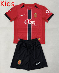 2025-2026 RCD Mallorca Home Red Kids/Youth Soccer Uniform-AY