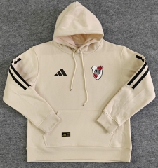 25-26 Player Version River Plate Home Beige Thailand Soccer Tracksuit With Hat-LH