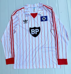 Retro Edition 82-83 Hamburger SV Home White LS Thailand Soccer Jersey-503