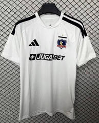 (S-4XL) 26-27 Colo-Colo Home White Thailand Soccer Jersey AAA-2044