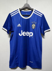 Retro Version 16-17 Juventus Away Blue Thailand Soccer Jersey AAA-2483