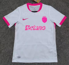 (S-4XL) 25-26 Correct Version Sporting Clube de Portugal White Thailand Soccer Jersey AAA-2390