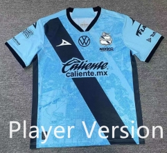 (S-4XL) Player Version 25-26 Club Puebla 2nd Away Blue Thailand Soccer Jersey AAA-912