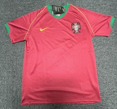 Retro Version 2006 Portugal Home Red Thailand Soccer Jersey AAA-5404