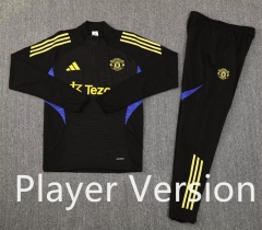 Player Version 25-26 Manchester United Black Thailand Soccer Tracksuit -4627