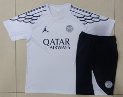 25-26 Jordan Paris SG White Inkjet Soccer Short-sleeve uniform-815