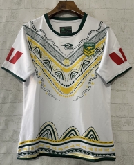 (S-5XL) 25-26 Australia White Thailand Rugby Shirt