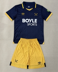 25-26 West Ham United 2nd Away Black Soccer Unifrom-AY