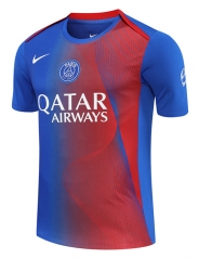 25-26 Paris SG Blue&Red Thailand Training Soccer Jersey AAA-418