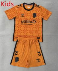 2025-2026 Sunderland AFC Goalkeeper Orange Kids/Youth Soccer Uniform-AY