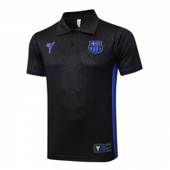 25-26 Steel Version Barcelona Black Thailand Polo Shirt-815