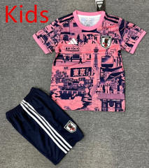 2025-2026 Special Version Japan Pink&Black Kids/Youth Soccer Uniform-4247