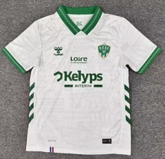 (S-4XL) 25-26 AS Saint-Étienne Away White Thailand Soccer Jersey AAA-8205
