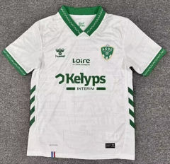 (S-4XL) 25-26 AS Saint-Étienne Away White Thailand Soccer Jersey AAA-8205
