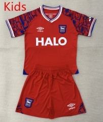 2025-2026 Ipswich Town Away Red Kids/Youth Soccer Uniform-AY