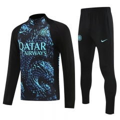 25-26 Inter Milan Blue&Black Thailand Soccer Tracksuit-4627
