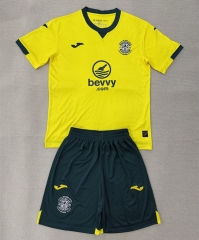 25-26 Hibernian Away Yellow Soccer Uniform-AY