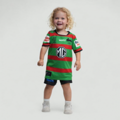 2026 South Sydney Rabbitohs Home Green&Red Kid/Youth Rugby Uniform