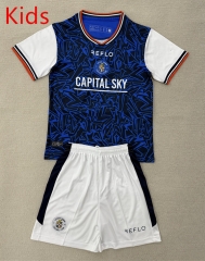 25-26 Luton Town Away Blue Kids/Youth Soccer Uniform-AY