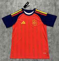 (S-4XL) 26-27 Spain Home Red Thailand Soccer Jersey AAA-4506
