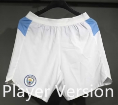 (S-3XL) Player Version 25-26 Manchester City Home White Thailand Soccer Shorts-4563