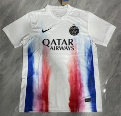 (S-4XL) 25-26 Paris SG Red&White&Blue Thailand Training Soccer Jersey AAA-9028