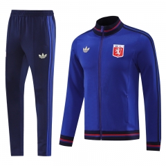 25-26 Olympique Lyonnais Color Blue Thailand Soccer Jacket Uniform-LH