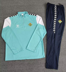 25-26 Real Betis Light Blue Thailand Soccer Tracksuit-4692
