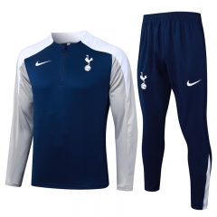 25-26 Tottenham Hotspur Royal Blue Thailand Soccer Tracksuit-815