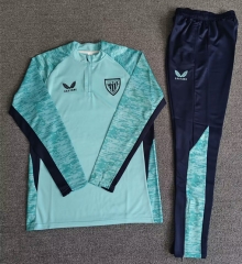 25-26 Athletic Bilbao Blue Thailand Soccer Tracksuit-4692