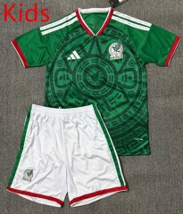 2025-2026 Mexico Home Green Kids/Youth Soccer Uniform-4247