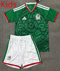 2025-2026 Mexico Home Green Kids/Youth Soccer Uniform-4247