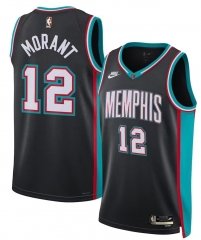 2026 Retro Edition Memphis Grizzlies Black #12 NBA Jersey-311