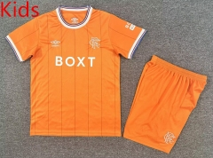 25-26 Rangers 3rd Away Orange Kids/Youth Soccer Uniform-7809