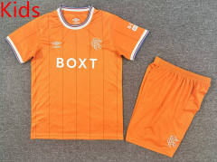 25-26 Rangers 3rd Away Orange Kids/Youth Soccer Uniform-7809