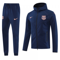 2025-26 Barcelona Royal Blue Thailand Soccer Jacket Uniform With Hat-LH