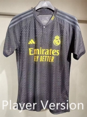 (S-3XL) Retro Player Version 23-24 Real Madrid 2nd Away Light Gray Thailand Soccer Jersey AAA-4563