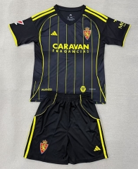 25-26 Real Zaragoza Away Black Soccer Uniform-AY