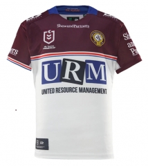 (S-7XL) 2026 Sea hawk Home White&Red Thailand Rugby Jersey