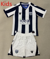 25-26 West Bromwich Albion Home Blue&White Kids/Youth Soccer Uniform-AY