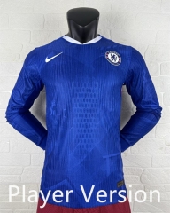 (S-3XL) Player Version 25-26 Chelsea Home Blue LS Thailand Soccer Jersey AAA-2016