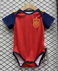 26-27 Spain Home Red Baby Soccer Uniform
