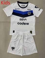 25-26 Monterrey Away White Kids/Youth Soccer Uniform-AY